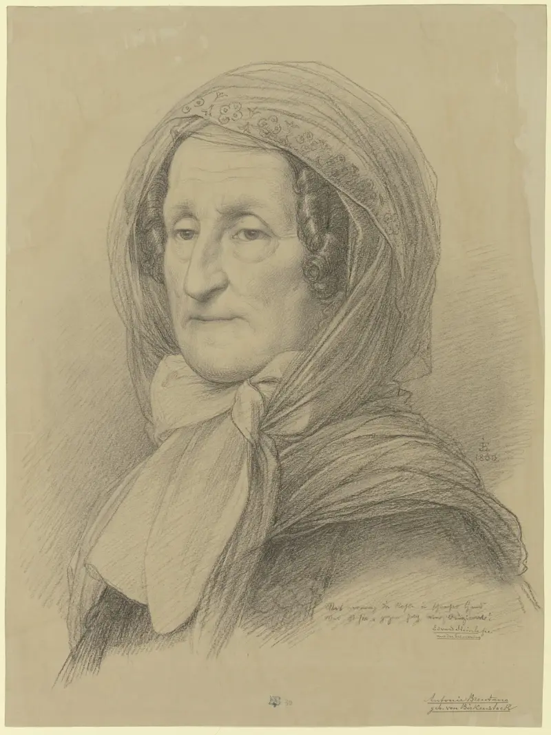 Porträtt av Antonie Brentano-Birckenstock av Eduard von Steinle
