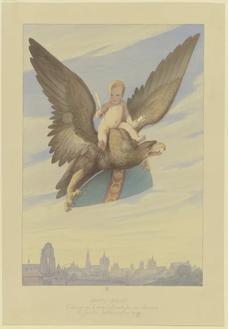 Goethes Geburt von Eduard von Steinle