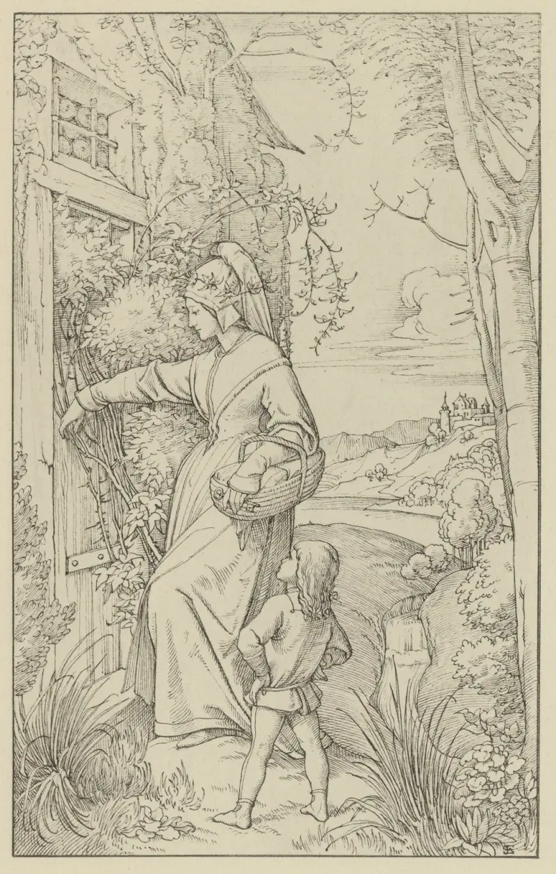 Illustration zur Chronika des fahrenden Schülers av Eduard von Steinle
