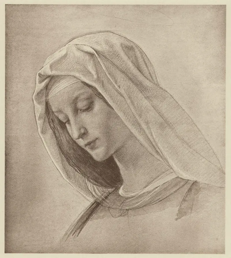 Madonnenkopf av Eduard von Steinle