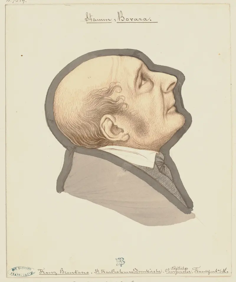 Portrait of Franz Brentano av Eduard von Steinle
