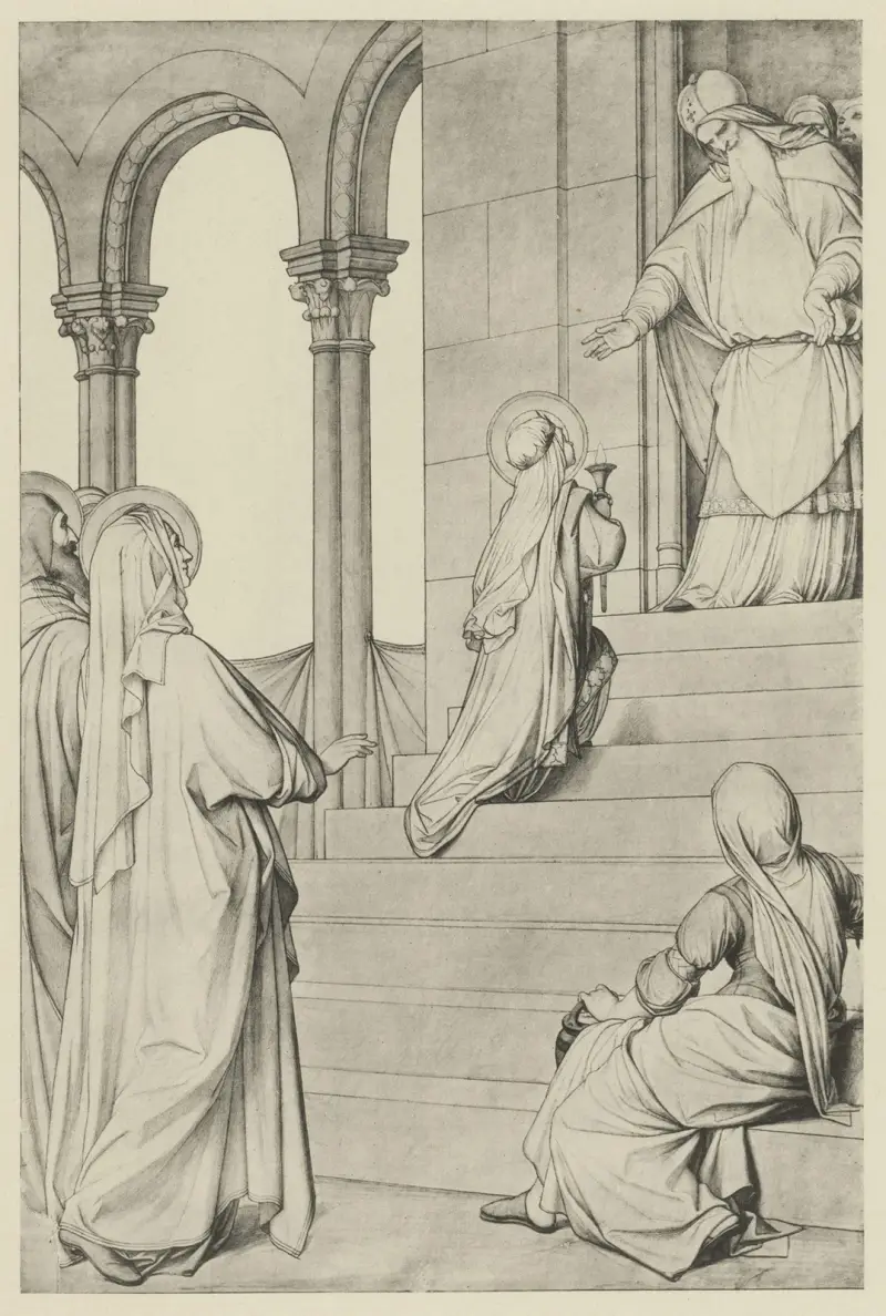 Tempelgang Mariae von Eduard von Steinle