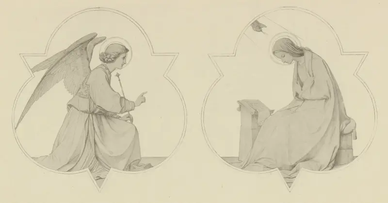 Marie bebådelse av Eduard von Steinle