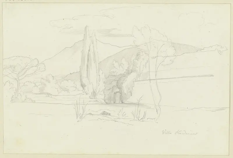 Villa Hadrian vid Tivoli av Eduard von Steinle