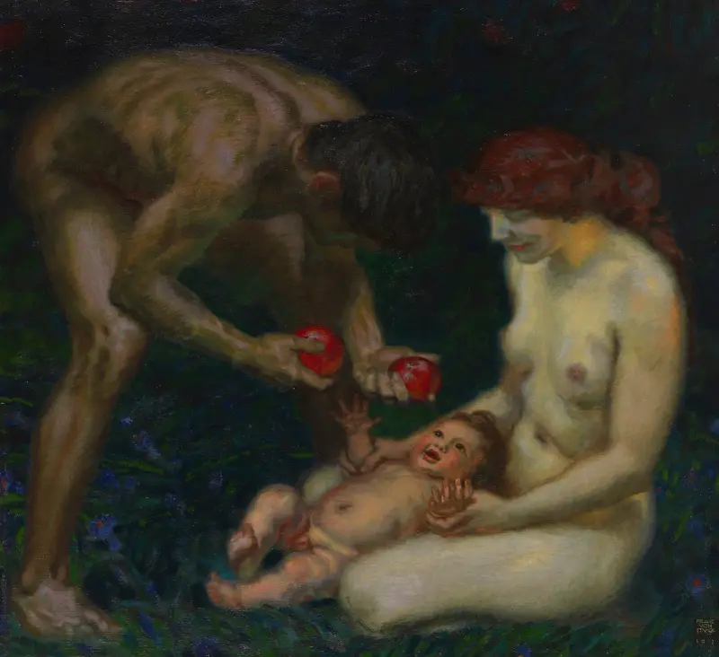 Adam a Eva (Rodina), Franz von Stuck
