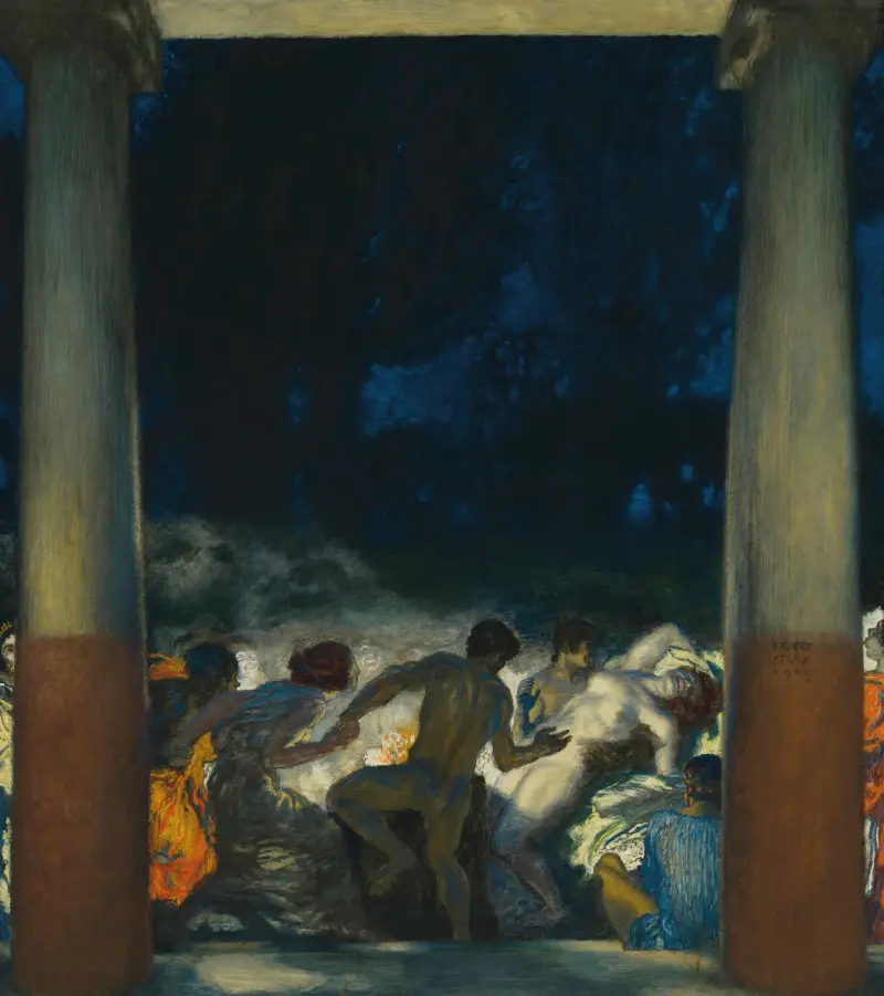 Bacchanal av Franz von Stuck