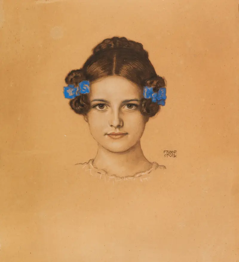 Bildnis der Tochter Mary, 1906 av Franz von Stuck