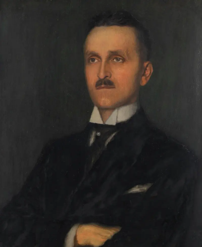 Porträtt av herre (Heinrich Butzer) av Franz von Stuck