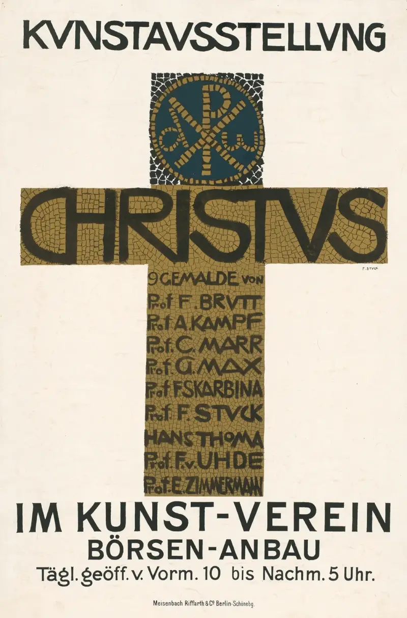 Konstutställning Christus im Kunst-Verein Börsen-Anbau av Franz von Stuck