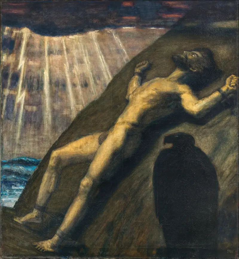 Prometheus av Franz von Stuck