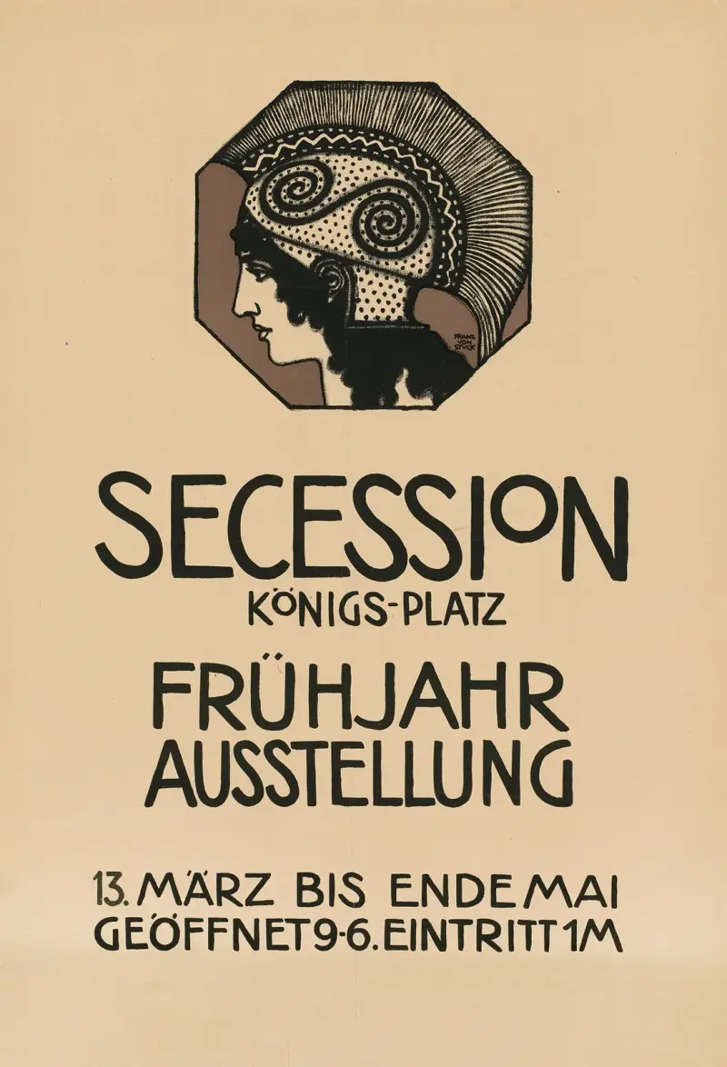 Secession Königs-Platz. Våruppställning av Franz von Stuck