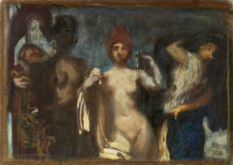 Studie av en amason av Franz von Stuck