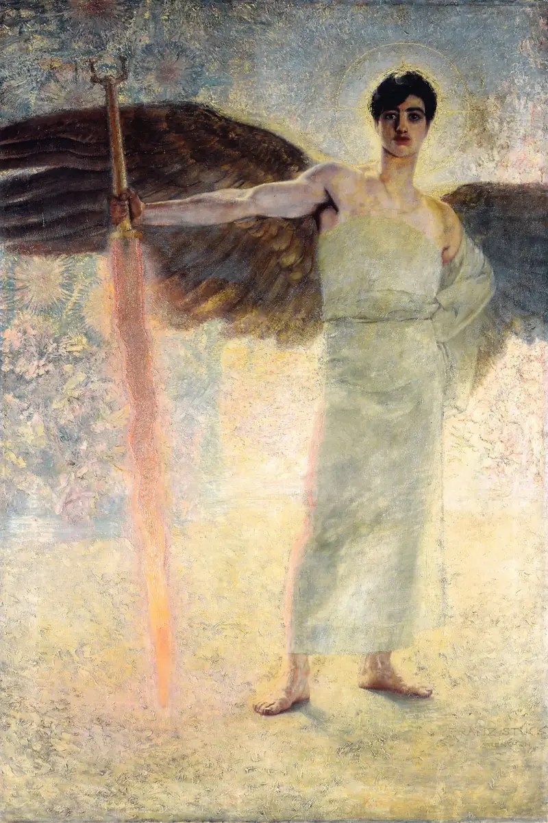Paradisets väktare av Franz von Stuck