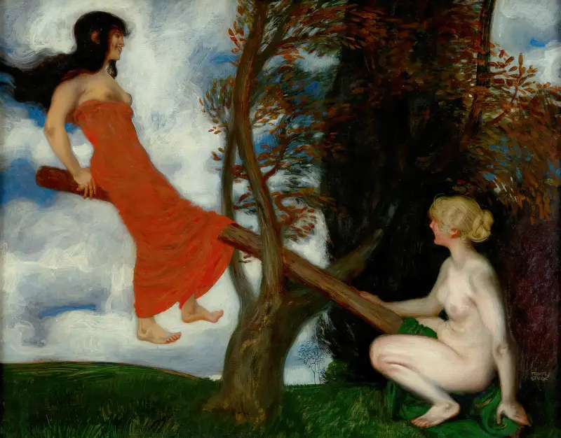 Gungbrädan av Franz von Stuck