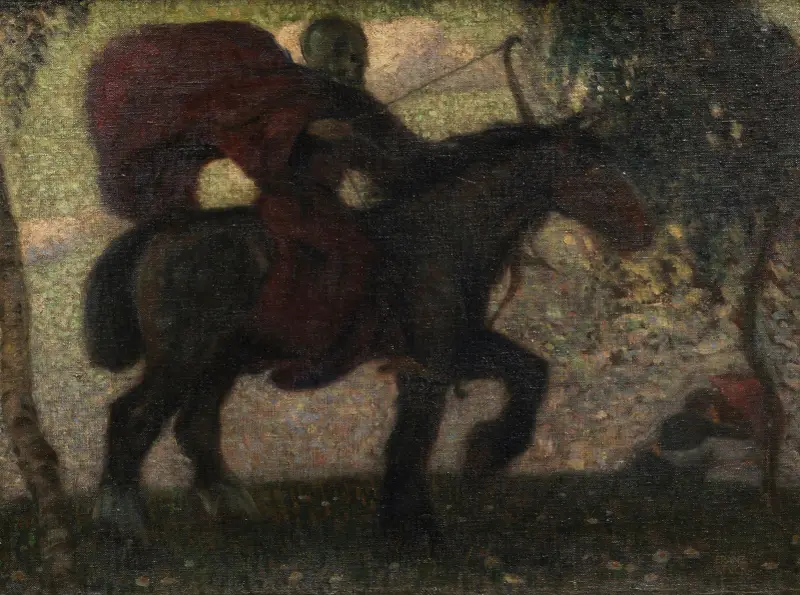 Död och älskande par av Franz von Stuck