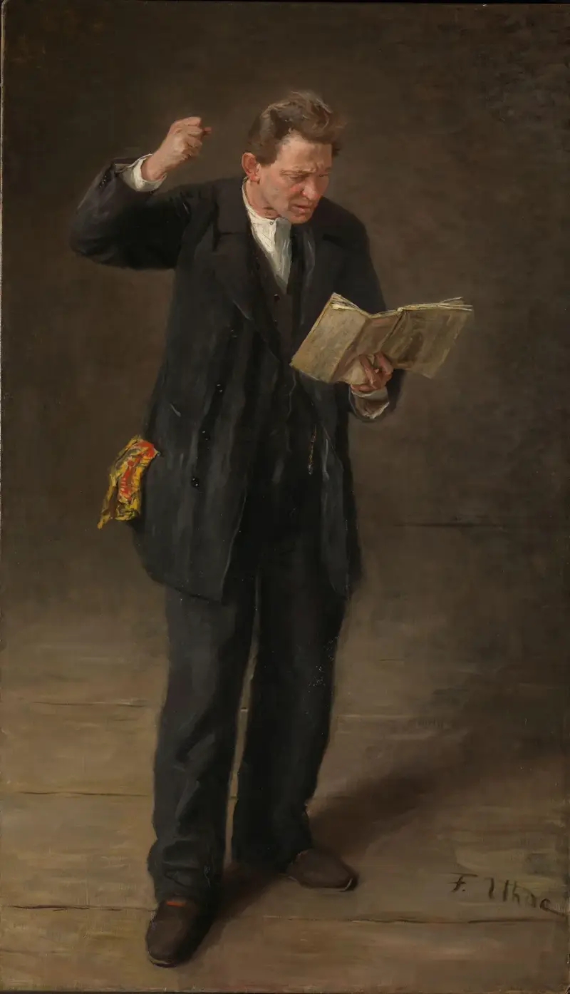 Ein Schauspieler von Fritz von Uhde