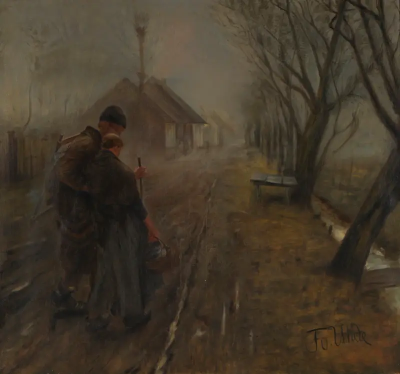 Cesta do Betléma (těžká chůze), Fritz von Uhde