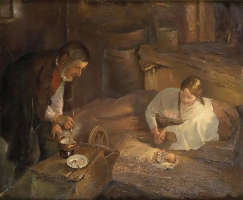 Heilige Nacht von Fritz von Uhde