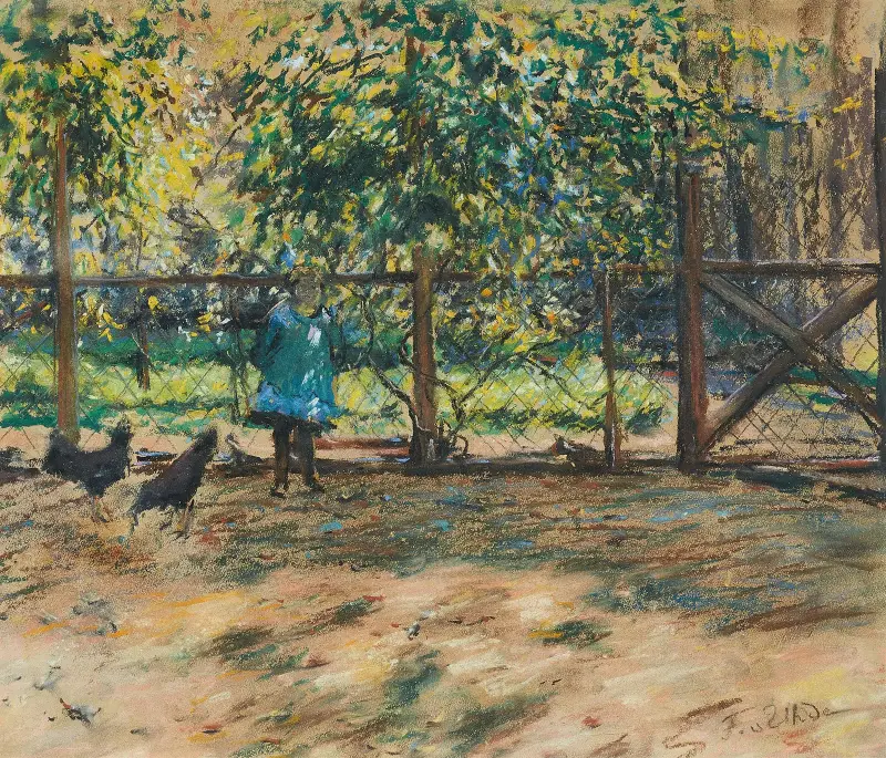 Im Garten von Fritz von Uhde