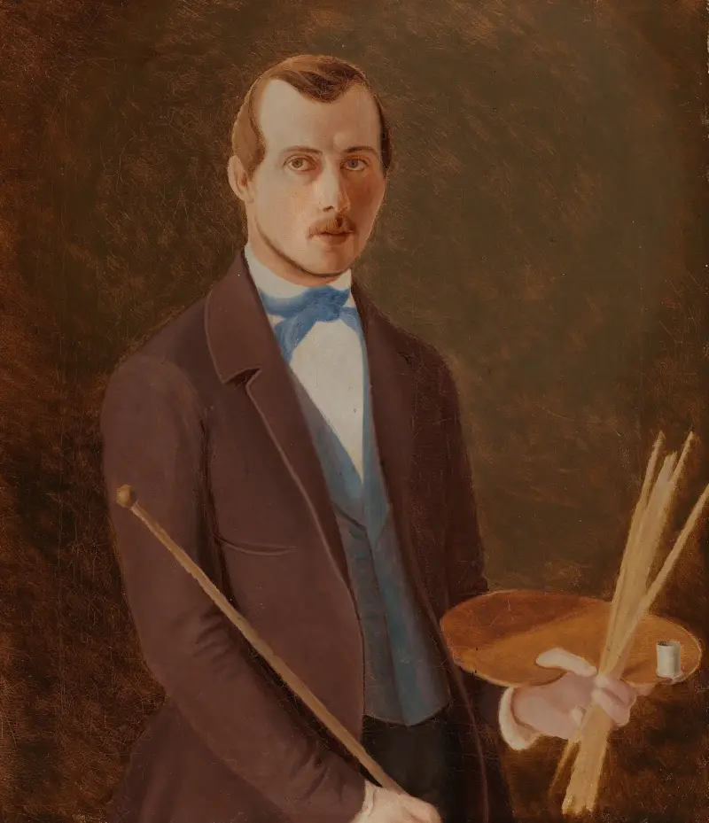 Selbstporträt von Ferdinand von Wright