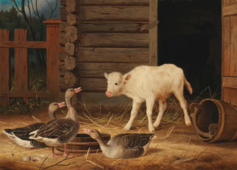 Překvapení, 1880, Ferdinand von Wright