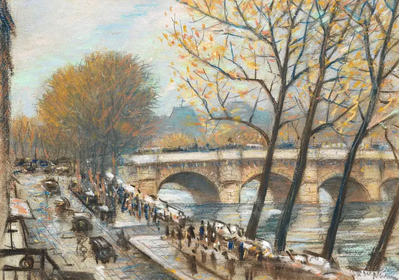 Autumn in Paris av Christopher R. W. Nevinson