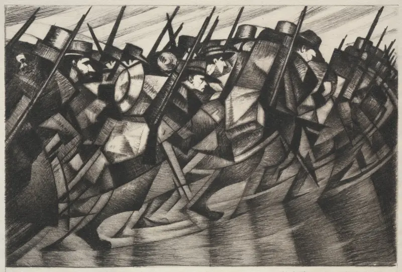 Rückkehr in die Schützengräben von Christopher R. W. Nevinson