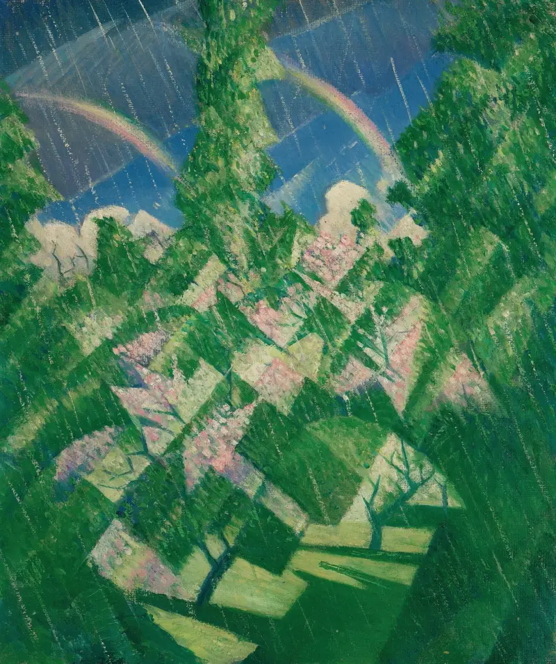Die vier Jahreszeiten; Frühling von Christopher R. W. Nevinson