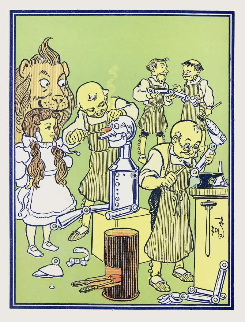 Die Klempner arbeiteten drei Tage und vier Nächte von William Wallace Denslow