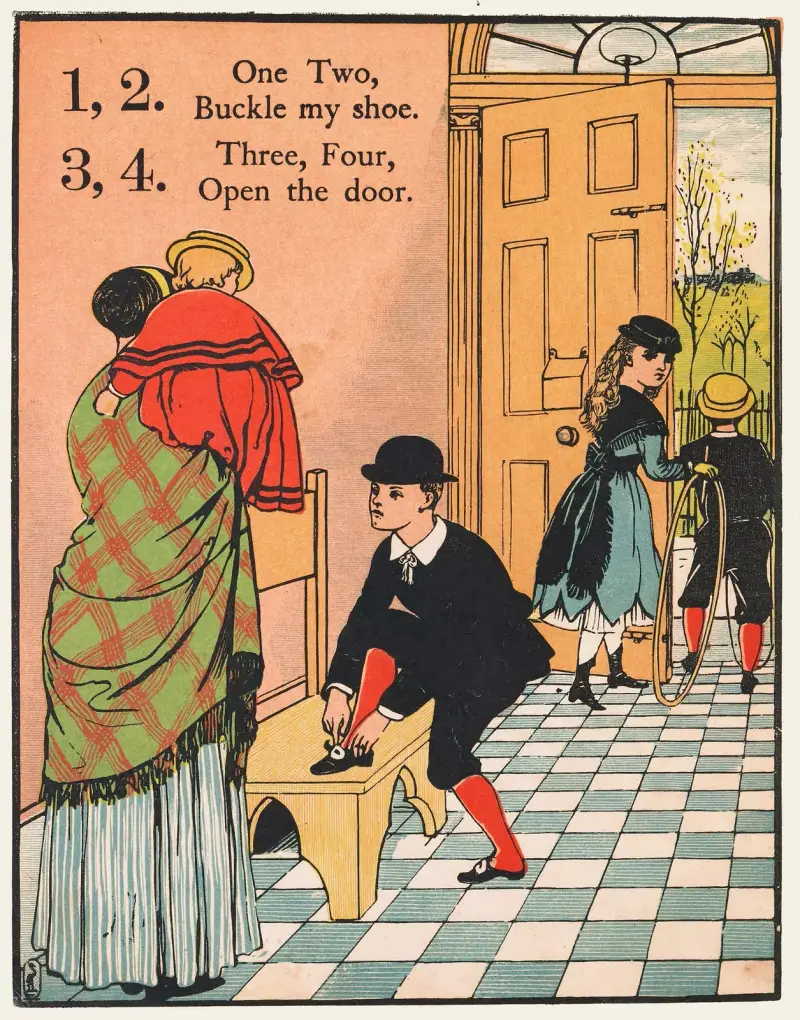 1, 2, spänn min sko Pl 1 av Walter Crane
