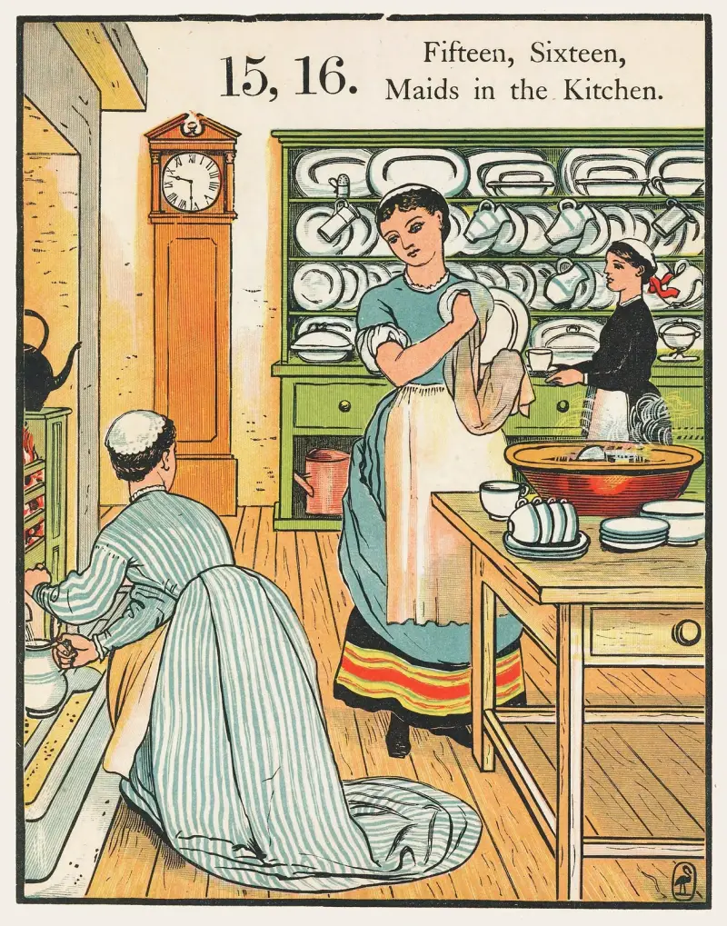 1, 2, buckle my shoe Pl 6 av Walter Crane