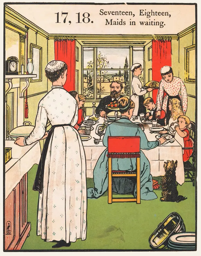 1, 2, buckle my shoe Pl 7 av Walter Crane
