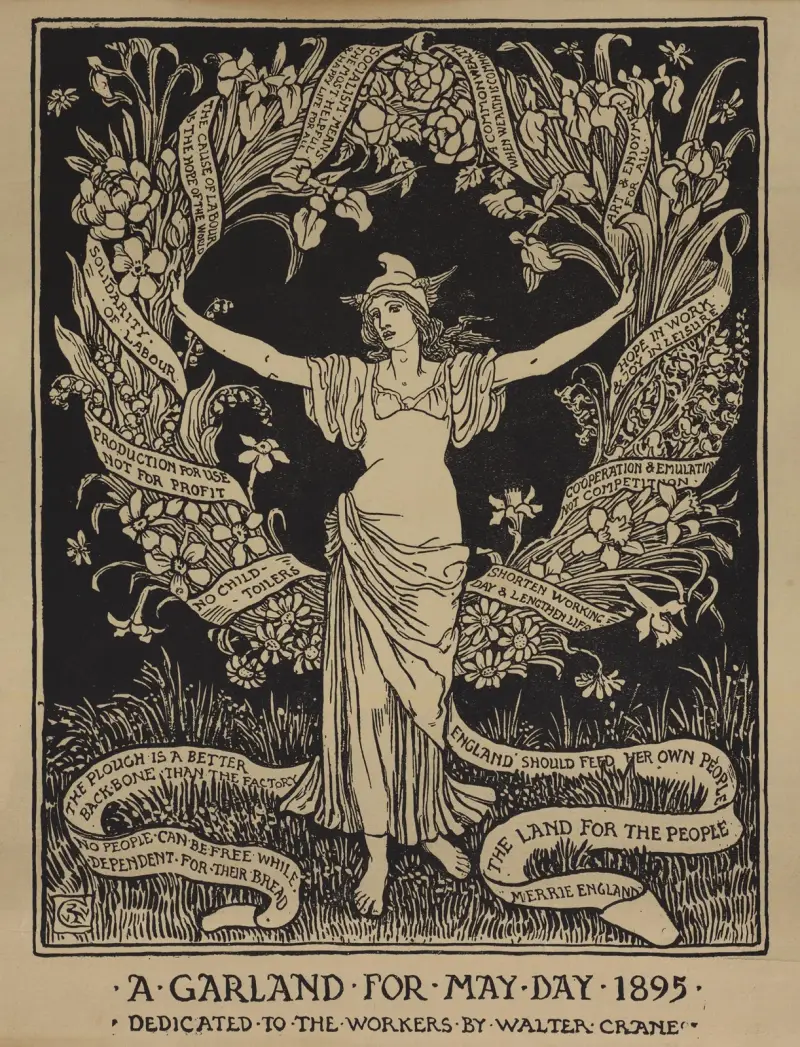 A Garland for May Day av Walter Crane
