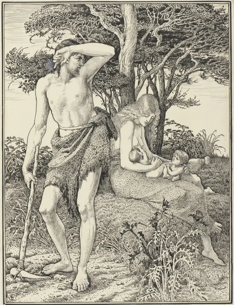 Adam och Eva av Walter Crane