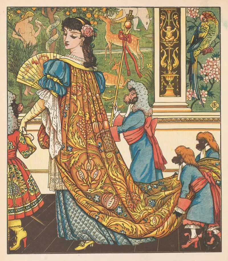 Skönheten och odjuret, pl. 04 av Walter Crane