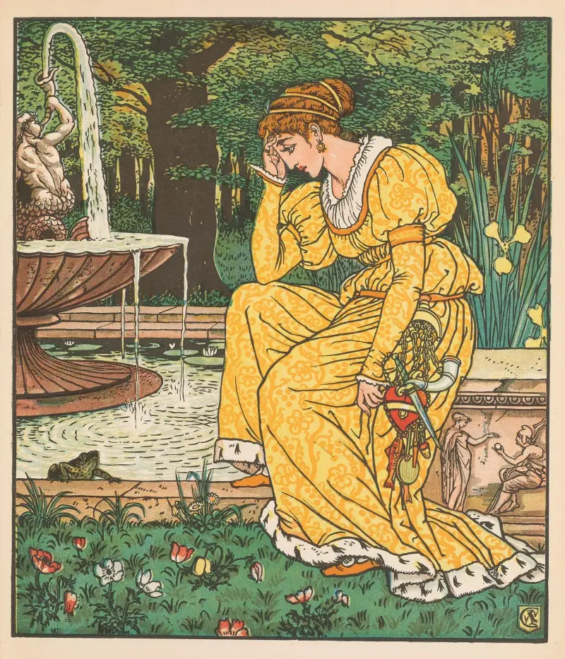 Skönheten och odjuret, pl. 06 av Walter Crane