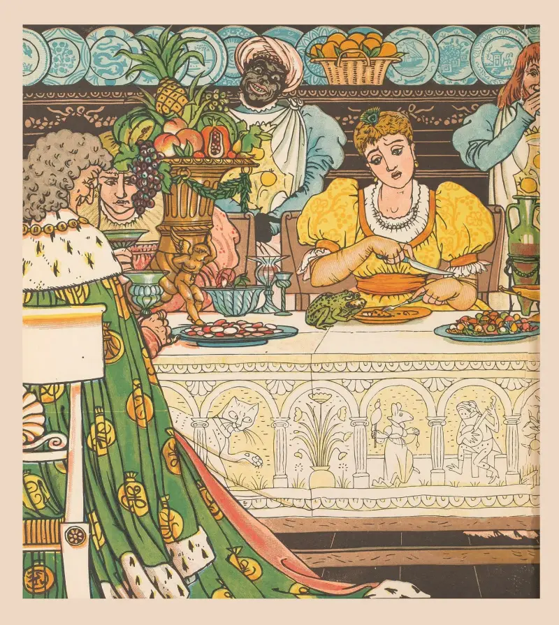 Skönheten och odjuret Pl. 08 av Walter Crane