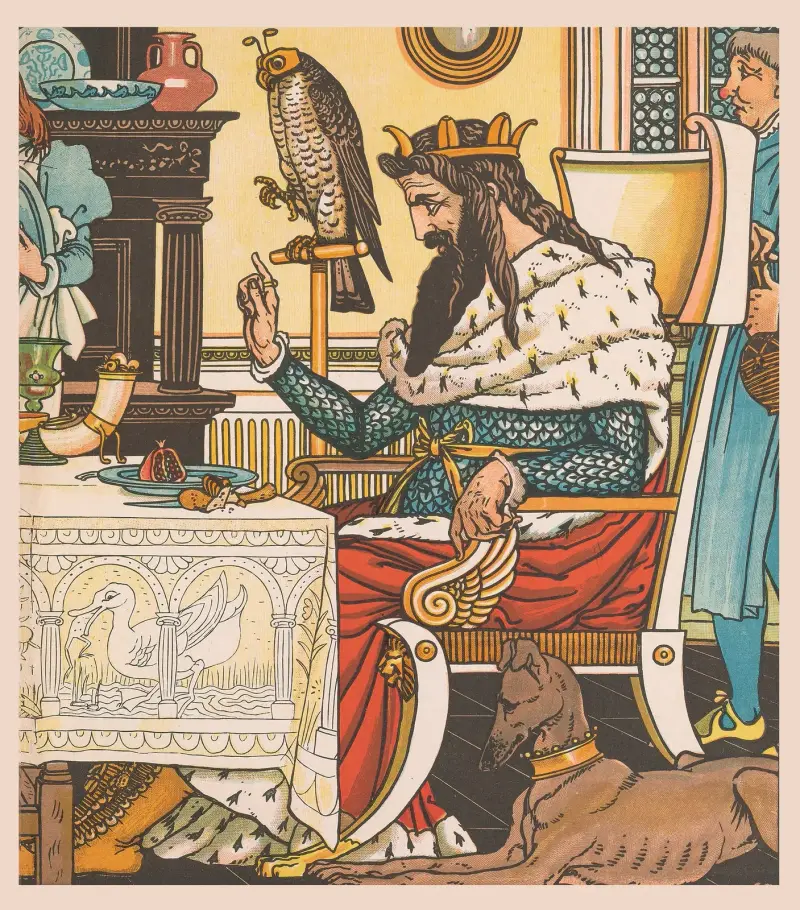 Skönheten och odjuret, plansch 9 av Walter Crane