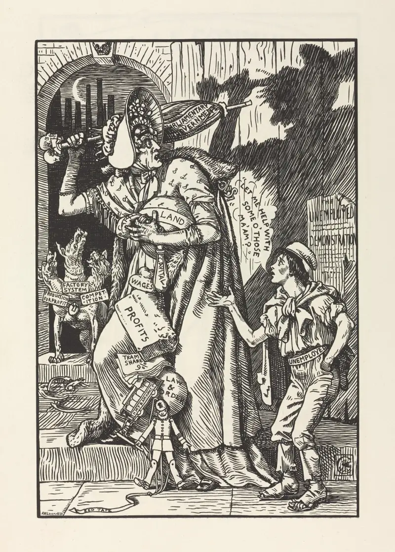 Karikaturen für die Sache Taf. 5 von Walter Crane