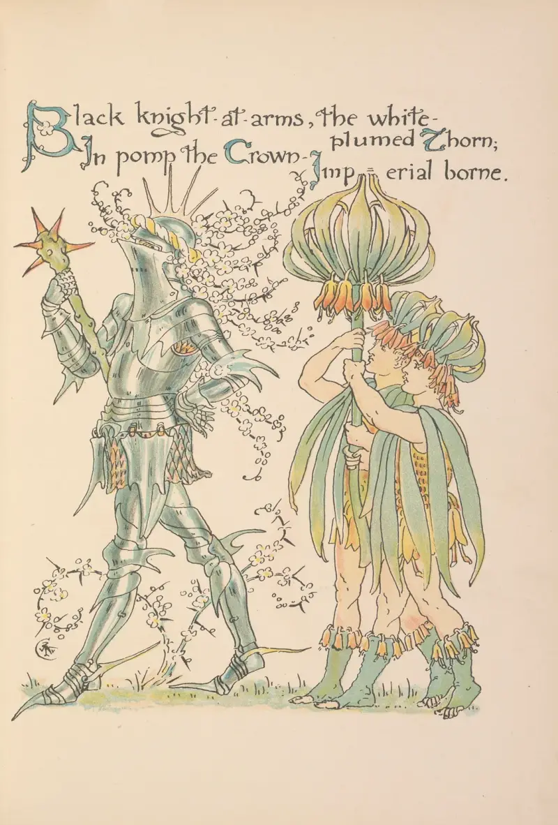 Flora’s feast; A masque of flowers Pl.13 av Walter Crane