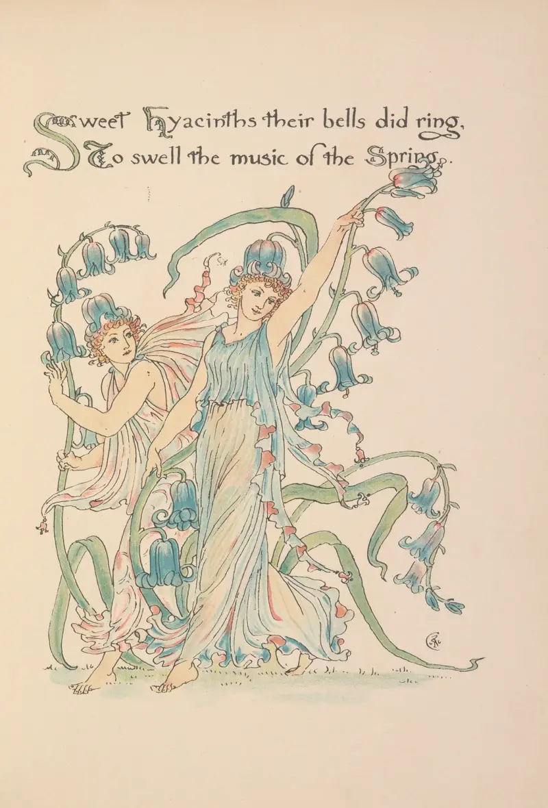 Flora’s feast; A masque of flowers Pl.15 av Walter Crane