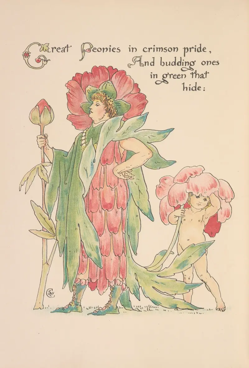 Flora’s feast; A masque of flowers Pl.20 av Walter Crane