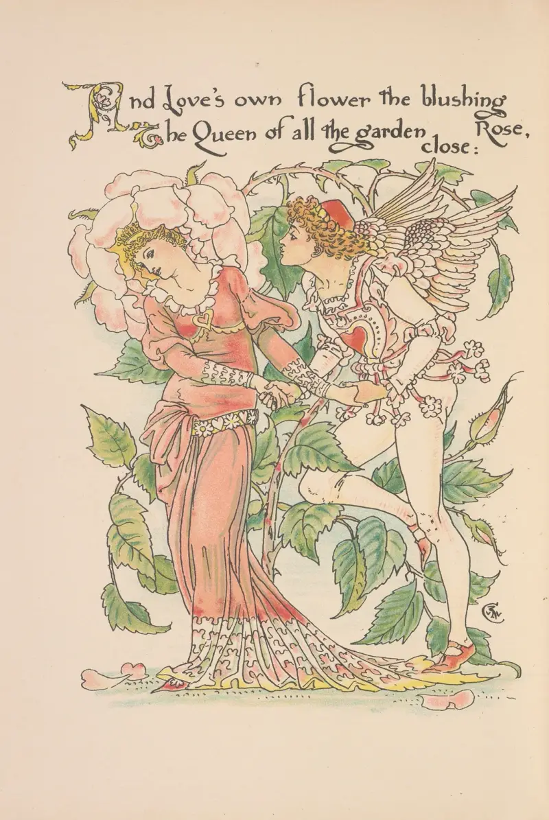 Flora’s feast; A masque of flowers Pl.22 av Walter Crane