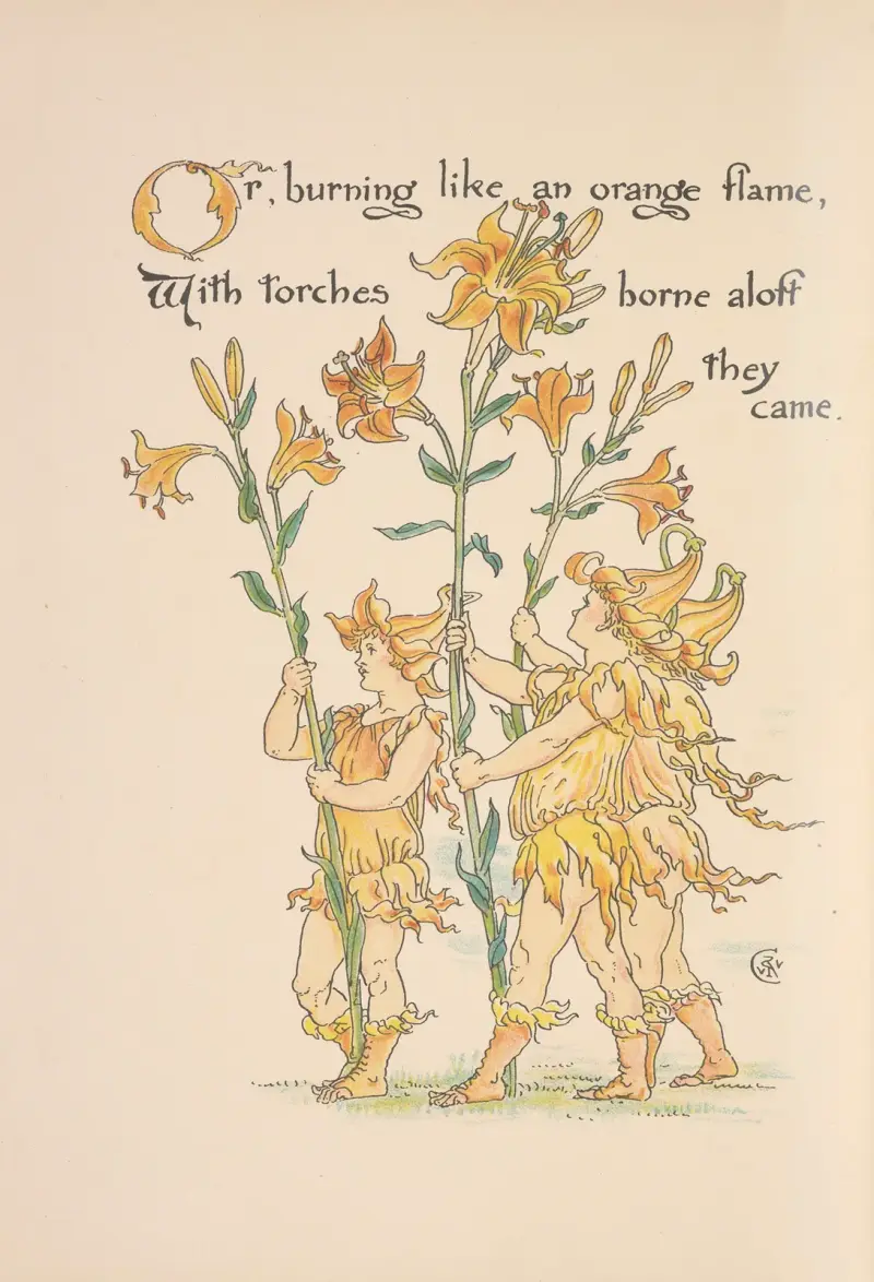Flora’s feast; A masque of flowers Pl.26 av Walter Crane