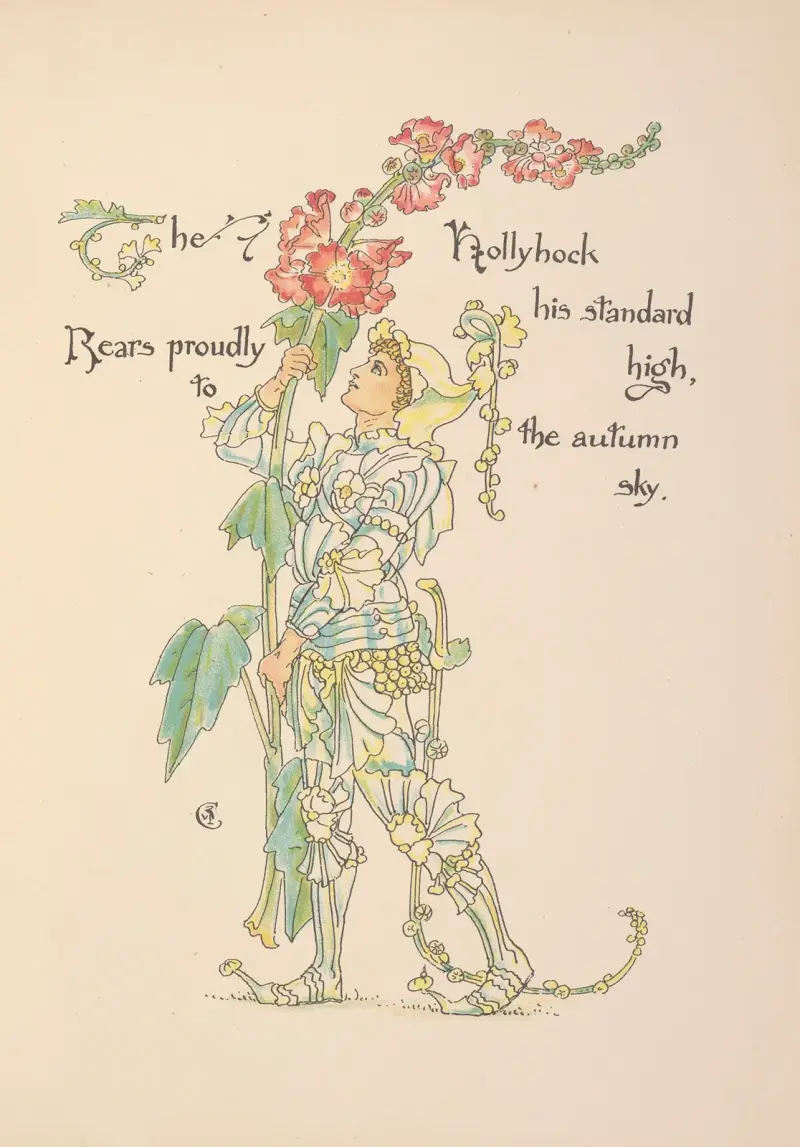 Floras Fest; Eine Maskerade der Blumen Taf. 31 von Walter Crane