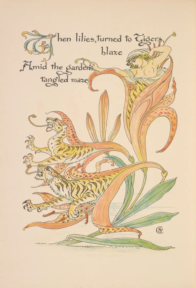 Flora’s feast; A masque of flowers Pl.34 av Walter Crane