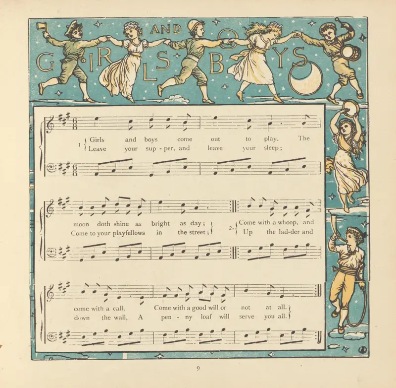 Girls and Boys av Walter Crane