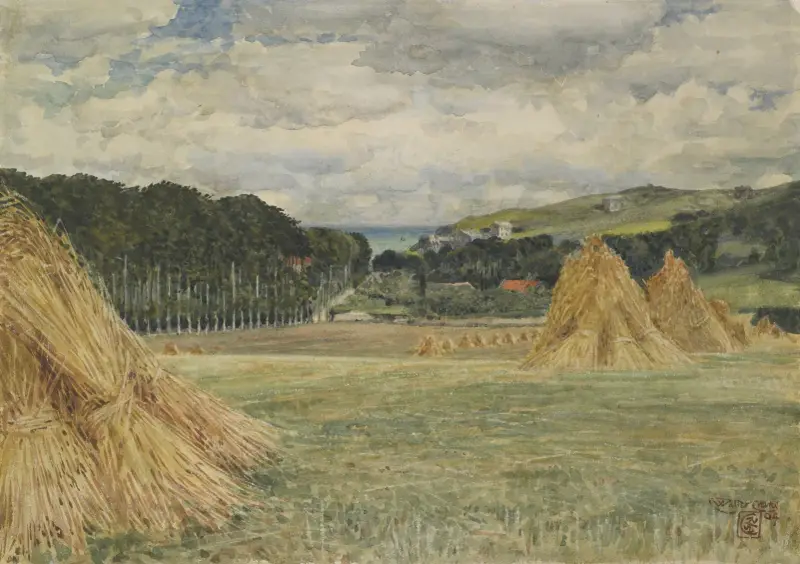 Pole żniwne, Normandia, Walter Crane