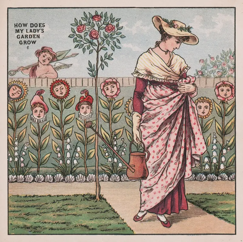 Hur växer min dams trädgård av Walter Crane