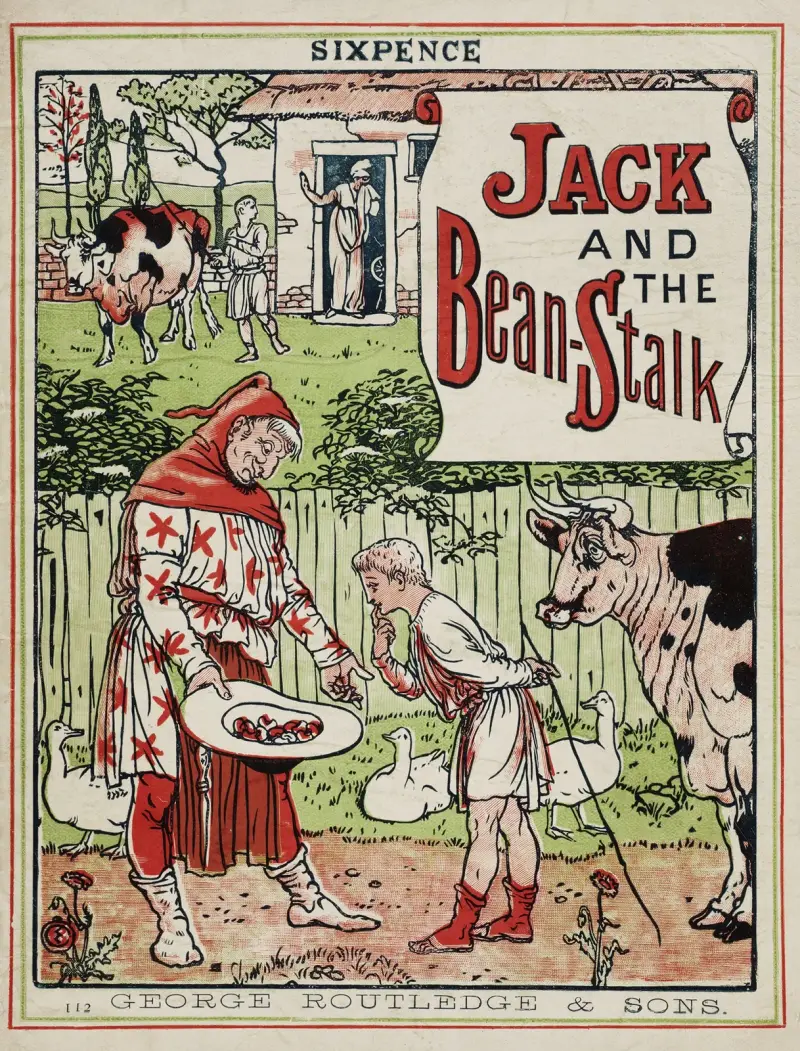Jack und die Bohnenstange Pl. 1 von Walter Crane
